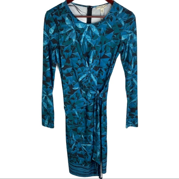 NWY H by Halston Wrap Front Jersey Dress Size XS - Picture 2 of 8